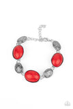 Cactus Country-Red Clasp Bracelet-Paparazzi Accessories.