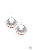 Canyonlands Celebration-Red Earring-Paparazzi Accessories.