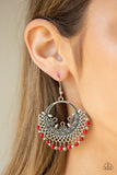Canyonlands Celebration-Red Earring-Paparazzi Accessories.