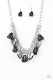 Change Of Heart-Black Necklace-Paparazzi Accessories.
