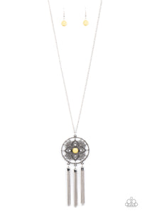 Chasing Dreams-Yellow Necklace-Paparazzi Accessories.