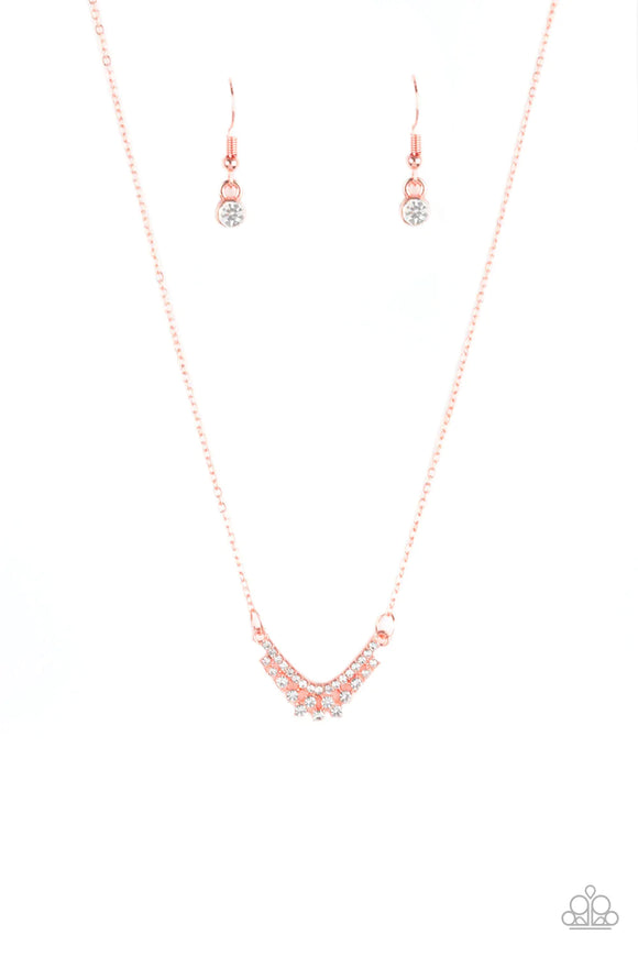 Classically Classic-Copper Necklace-Paparazzi Accessories
