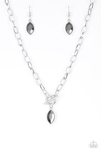 Club Sparkle-Silver Necklace-Paparazzi Accessories.