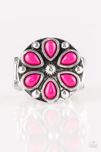 Color Me Calla Lily-Pink Ring-Paparazzi Accessories.
