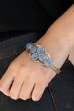Color Me Celestial-Blue Cuff Bracelet-Paparazzi Accessories.
