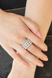 Countess Couture-White Ring-Paparazzi Accessories.