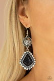 Country Cavalier-Black Earring-Paparazzi Accessories.