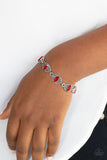 Crown Privilege-Red Clasp Bracelet-Paparazzi Accessories.