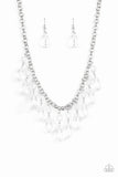 Crystal Enchantment-White Necklace-Paparazzi Accessories.