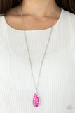 Daily Dose Of Sparkle-Pink Necklace-Paparazzi Accessories.