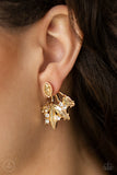 Deco Dynamite-Gold Ear Jacket Earring-Paparazzi Accessories.