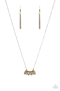 Deco Decadence-Brass Necklace-Paparazzi Accessories