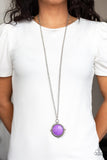 Desert Equinox-Purple Necklace-Paparazzi Accessories.