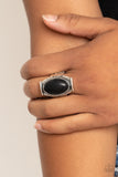 Desert Healer-Black Ring-Paparazzi Accessories.
