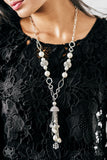 Designated Diva-White Necklace-Paparazzi Accessories.