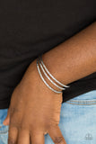Eastern Empire-Silver Cuff Bracelet-Paparazzi Accessories.