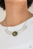 Egyptian Spell-Green Necklace-Paparazzi Accessories.