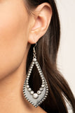 Essential Minerals-White Earring-Paparazzi Accessories.