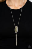 Ethereal Eden-Green Necklace-Paparazzi Accessories.