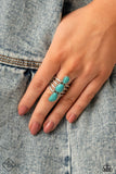 Extra Eco-Blue Ring-Paparazzi Accessories.