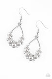 Fancy First-Silver Earring-Paparazzi Accessories.