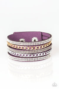 Fashion Fiend-Purple Wrap Bracelet-Paparazzi Accessories.