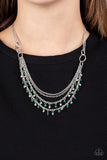 Financially Fabulous-Green Necklace-Paparazzi Accessories.