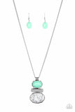 Finding Balance-Green Necklace-Paparazzi Accessories.