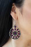 Free To Roam-Purple Earring-Paparazzi Accessories.