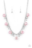 Galactic Gala-Pink Necklace-Paparazzi Accessories.
