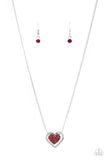 Game, Set, MATCHMAKER-Red Necklace-Paparazzi Accessories.