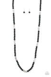 Girls Have More FUNDS-Black Necklace-Paparazzi Accessories.