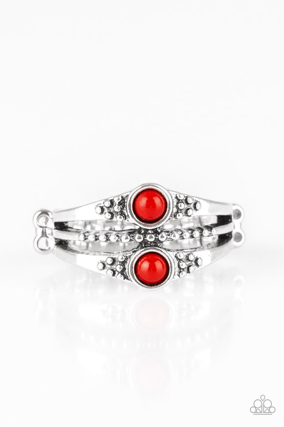 Give It Your ZEST-Red Ring-Paparazzi Accessories.