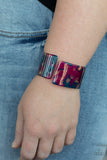Groovy Vibes-Multi Cuff Bracelet-Acrylic-Paparazzi Accessories.