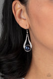 HEADLINER Over Heels-Blue Earring-Paparazzi Accessories.