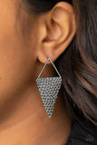 Have A Bite-Black Post Earring-Paparazzi Accessories.