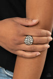 Here Comes The Boom!-Black Ring-Paparazzi Accessories.