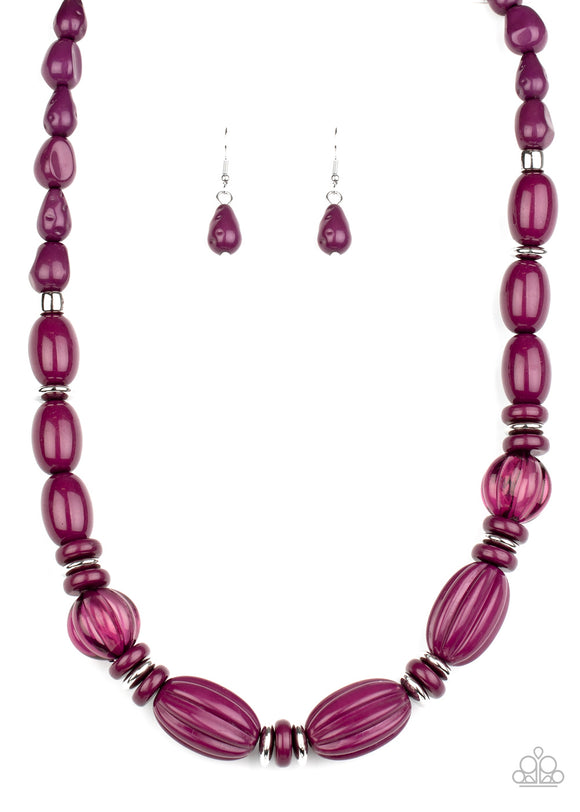 High Alert-Purple Necklace-Paparazzi Accessories.