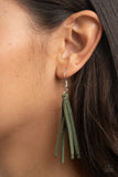 Hold My Tassel-Green Necklace-Paparazzi Accessories.