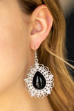 Incredibly Celebrity-Black Earring-Paparazzi Accessories.