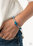 Instant Zen-Blue Stretch Bracelet-Paparazzi Accessories.