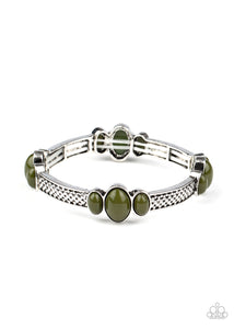 Instant Zen-Green Stretch Bracelet-Paparazzi Accessories.