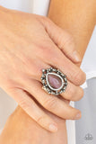 Iridescently Icy-Purple Ring-Paparazzi Accessories.