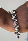 Just For The FUND Of It-Purple Clasp Bracelet-Paparazzi Accessories.