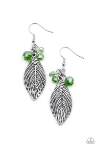 LEAF It To Fate-Green Earring-Paparazzi Accessories.