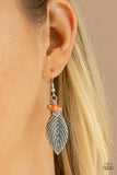LEAF It To Fate-Orange Earring-Paparazzi Accessories.