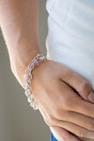 Life Of The Block Party-Pink Clasp Bracelet-Paparazzi Accessories.