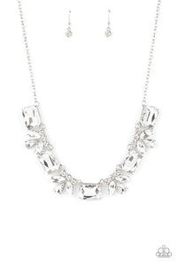 Long Live Sparkle-White Necklace-Paparazzi Accessories.