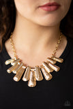 MANE Up-Gold Necklace-Paparazzi Accessories.