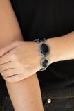 MESA Time Zone-Black Clasp Bracelet-Paparazzi Accessories.